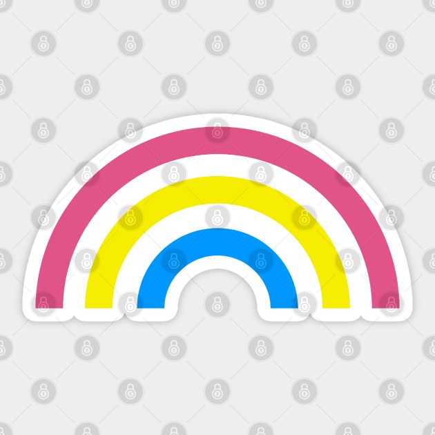 Pansexual rainbow Sticker by queerenough